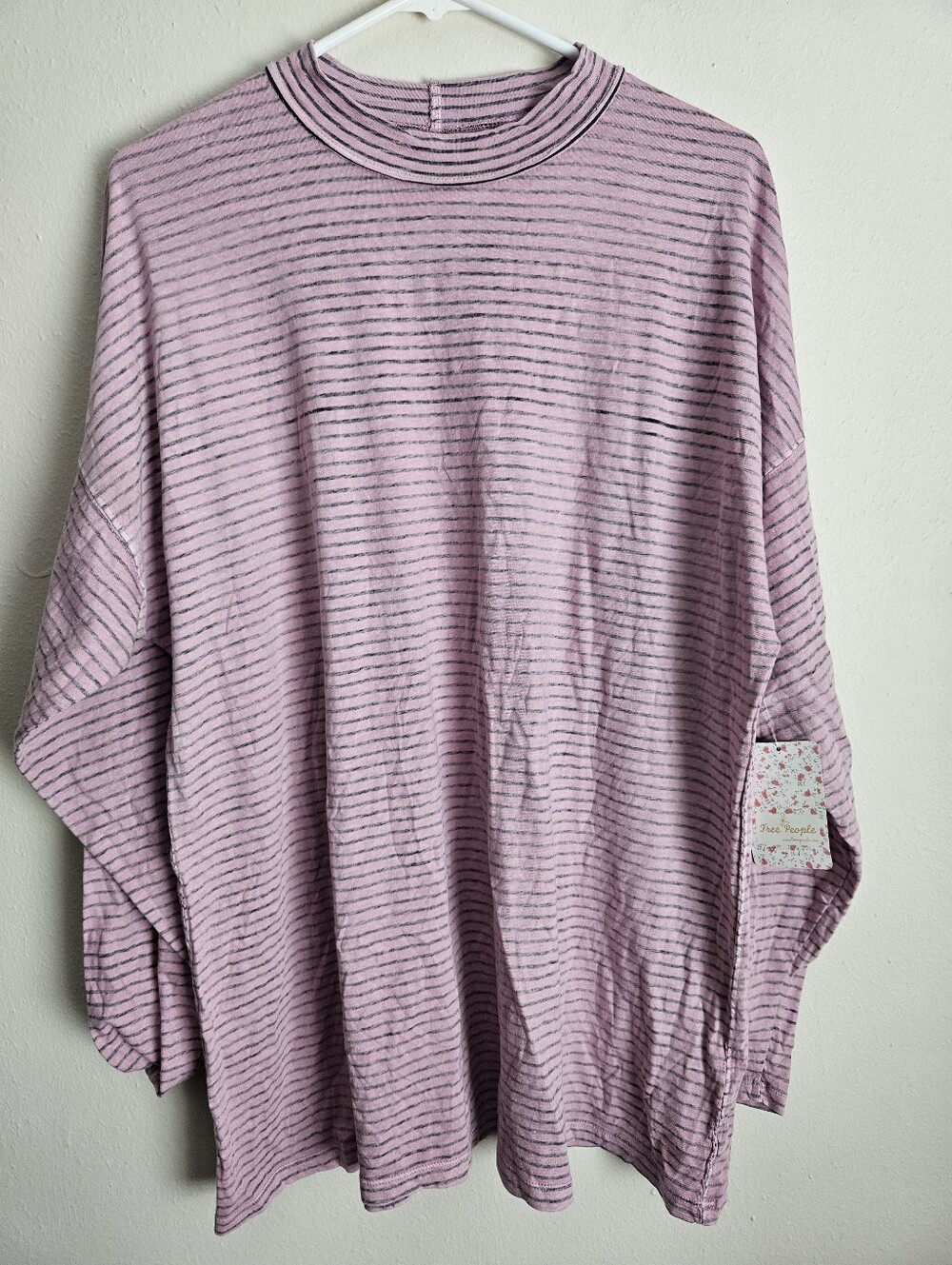 NWT Free People Be Free Stripe Tunic Dusted Orchid Size M